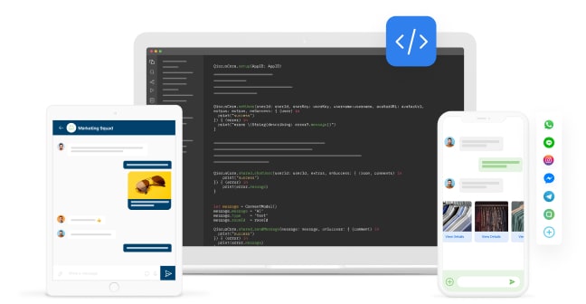 Code Editor and chat Qiscus Chat on Multiple Devices