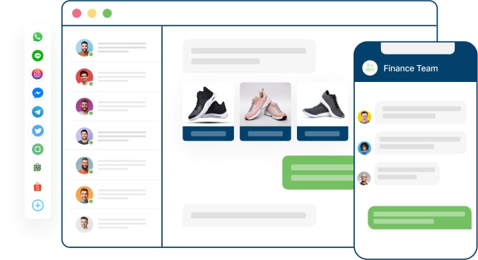 Multiple Channels Omnichannel Chat Dashboard